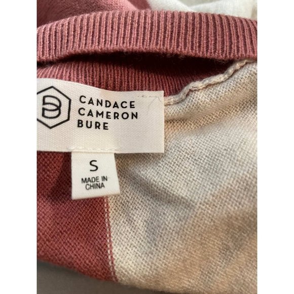 Candace Cameron Bure Colorblocked Mock-Neck Sweater SMALL (310) - Picture 4 of 6